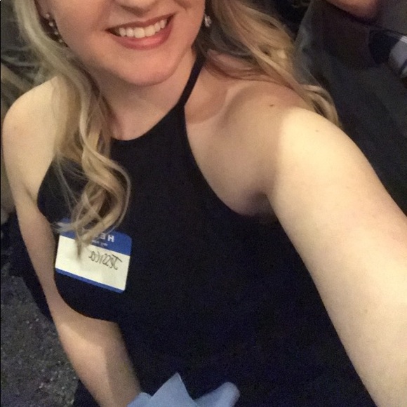 Little Black Dress with Lace Back - Picture 2 of 6